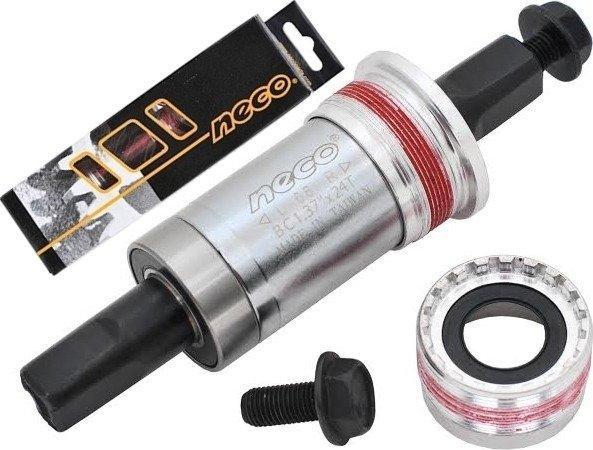 Neco Oś mechanizm korbowy -wkład suportu B-920AL BSA -122,5mm miski aluimniniowe