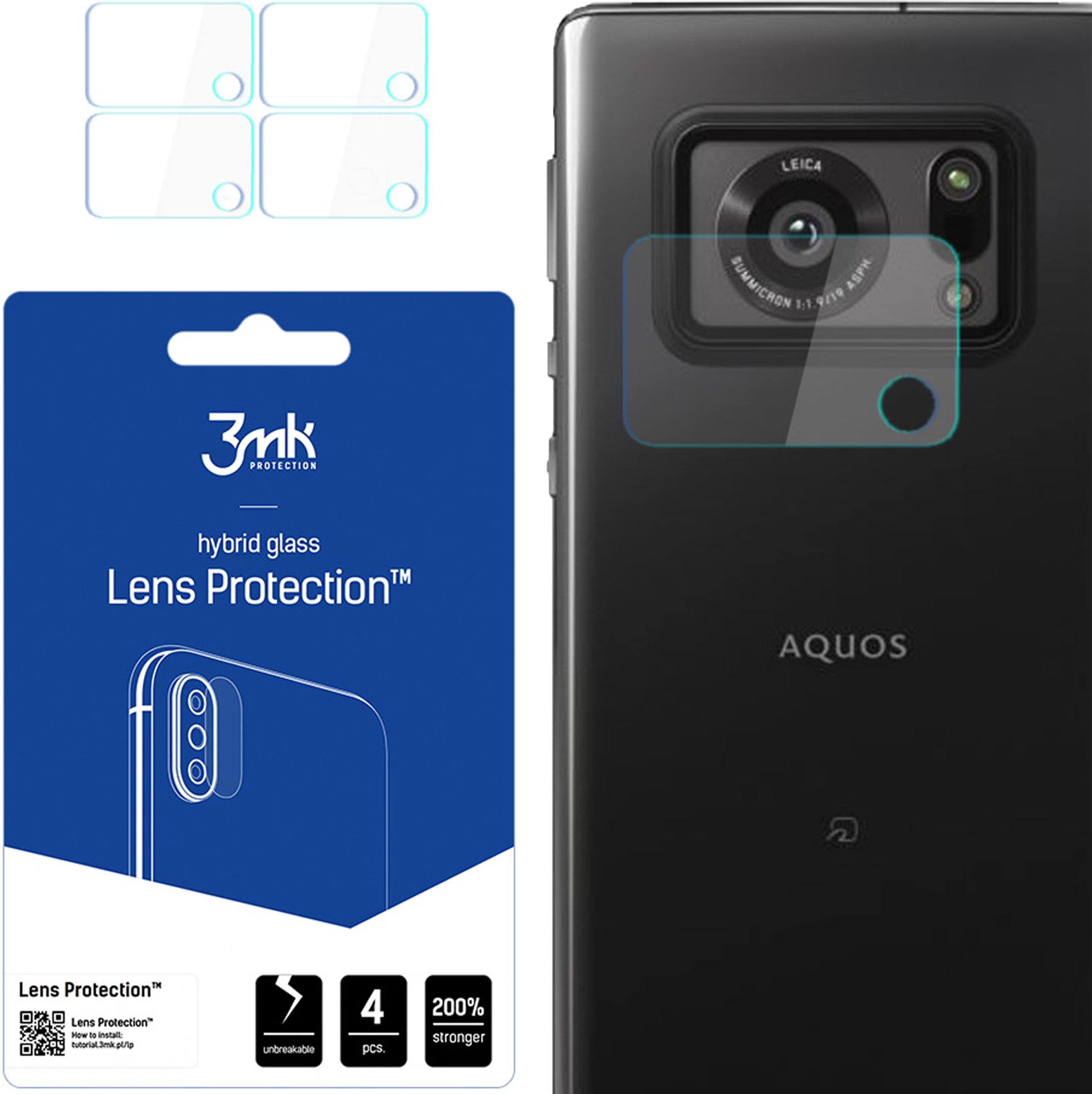 SHARP AQUOS R6 - 3MK LENS PROTECTION