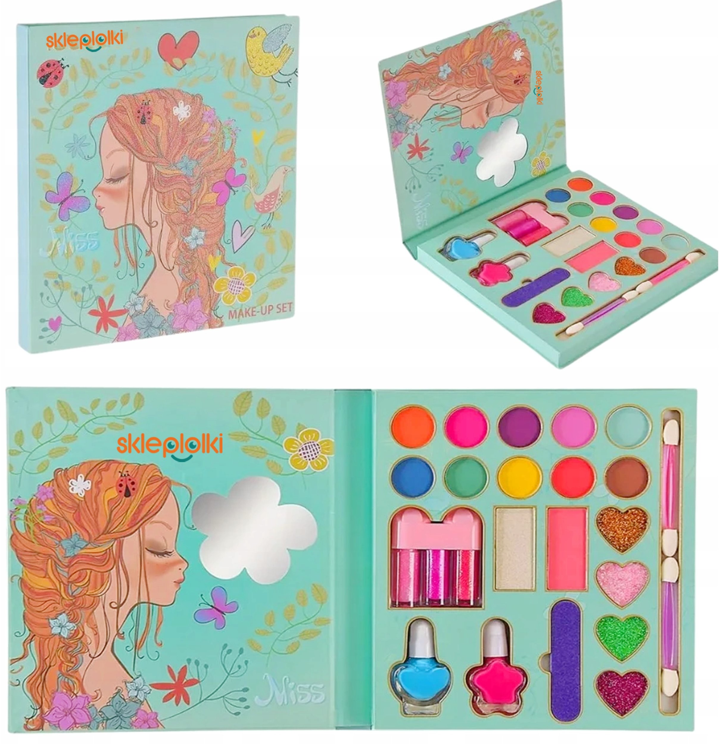 ZESTAW KOSMETYKÓW DLA DZIECI PALETKA MAKEUP KOSMETYKI DO MALOWANIA CIENIE
