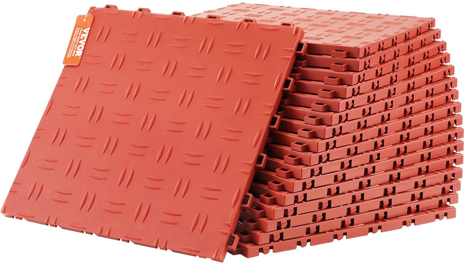Płytki Podlogowe do Garażu 50 Sztuk Czerwone