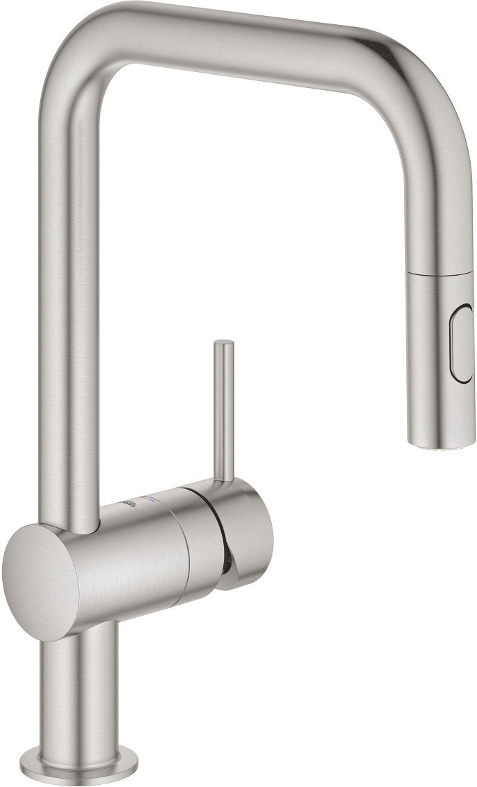Bateria kuchenna Grohe Minta, Steel, 1 pc(s)
