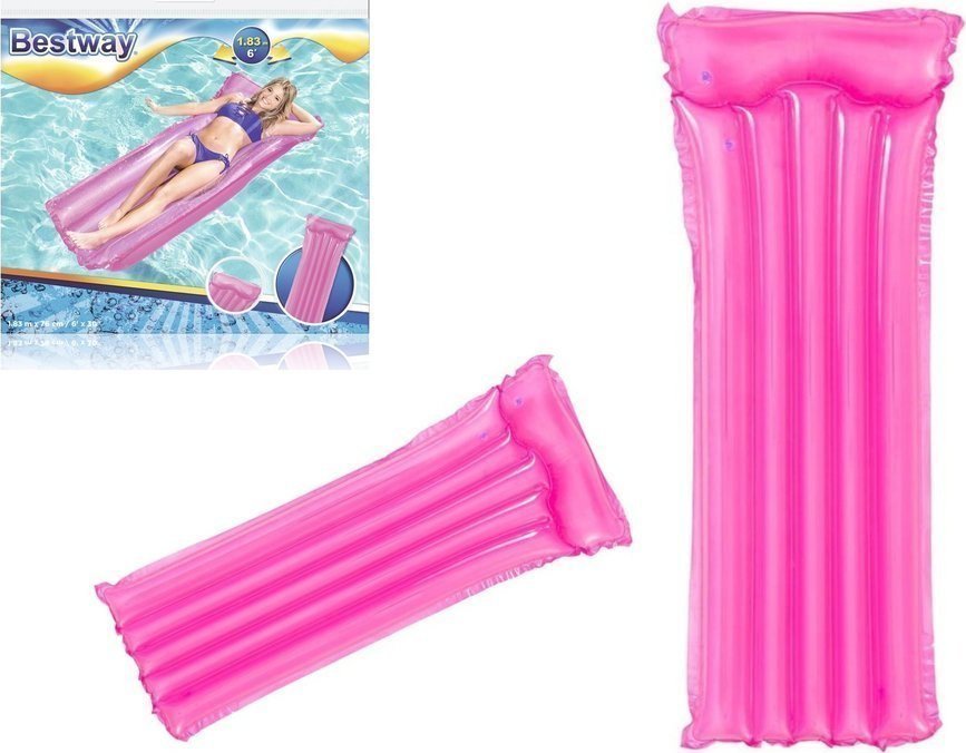 Bestway Dmuchany Materac Do Pływania Różowy 183 x 76 cm Bestway 44013