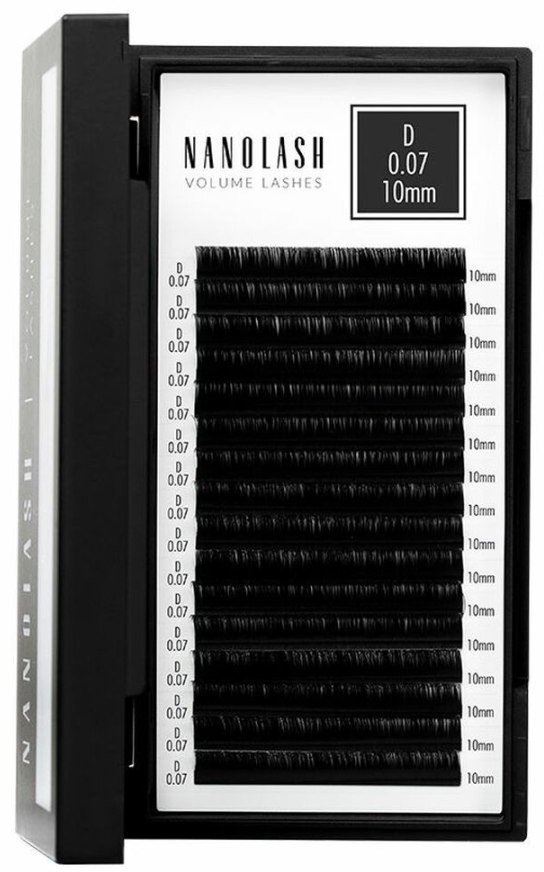 Zestaw sztuczne rzęsy Nanolash VOLUME LASHES Doczepy 10 mm