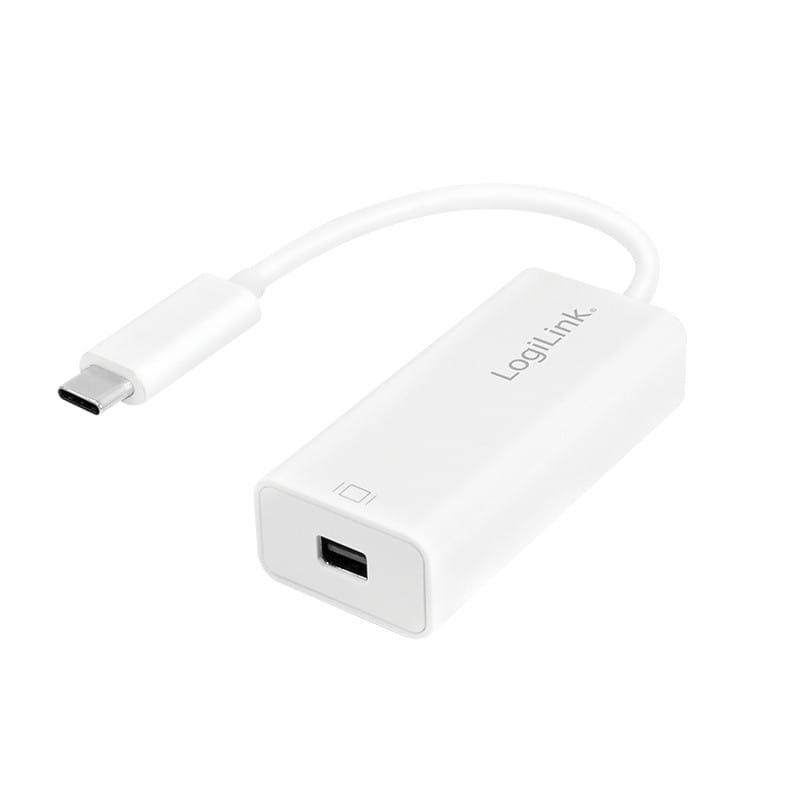 Adapter USB LogiLink UA0360 USB-C - DisplayPort Mini Biały (UA0360)