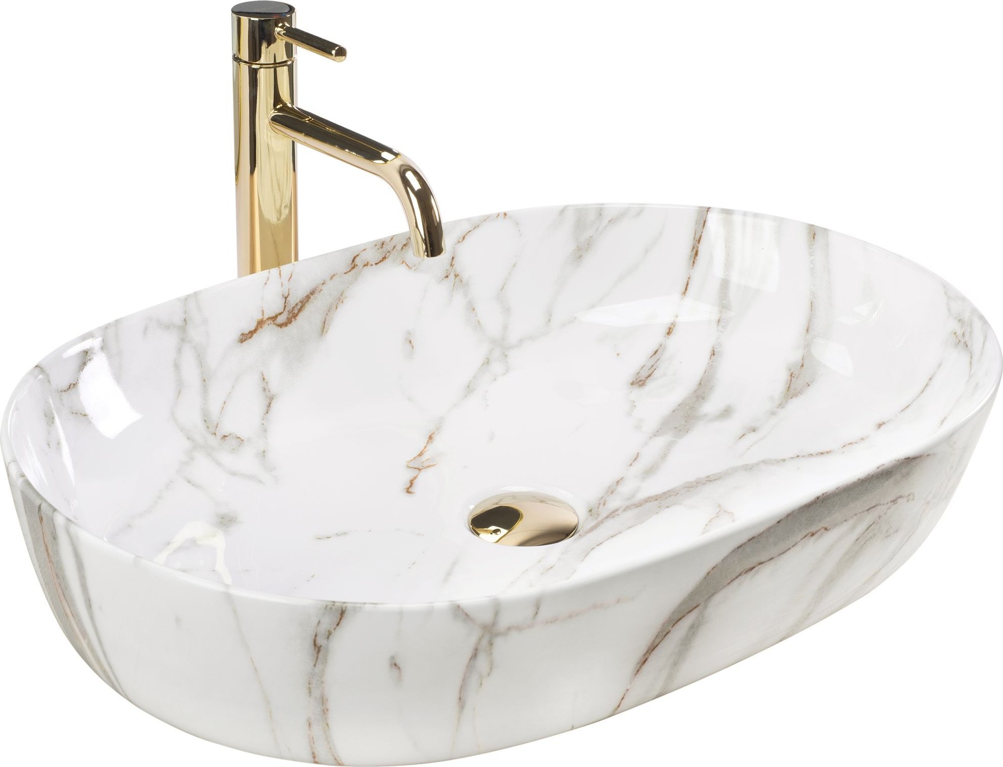 Umywalka Rea Umywalka Nablatowa REA CLEO 61 Aiax Shiny