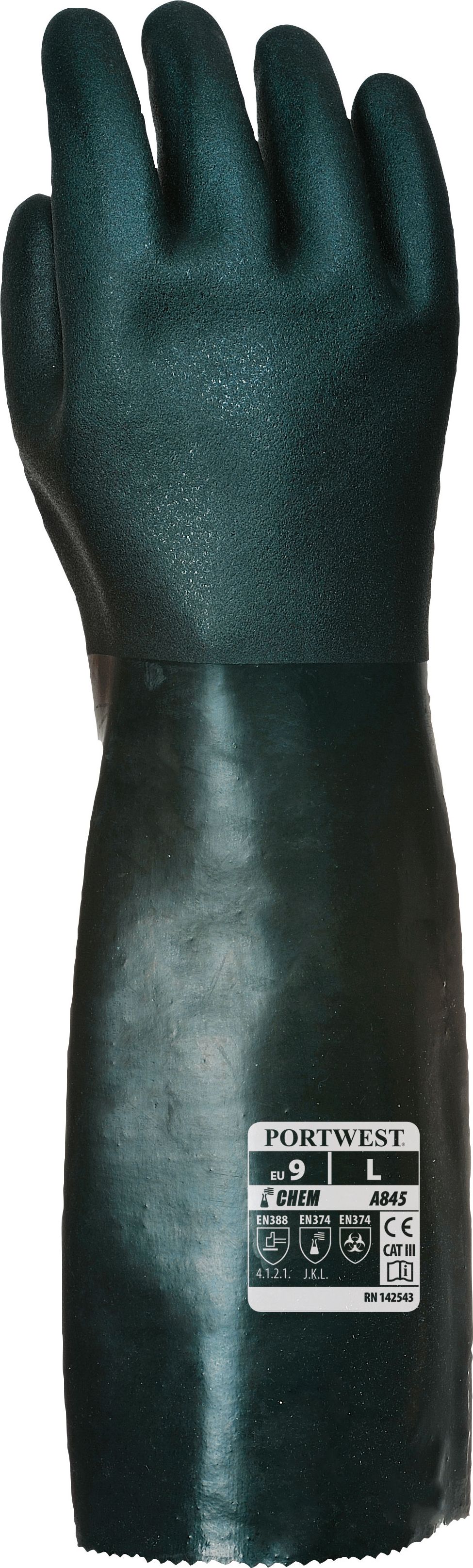 Portwest A845 Portwest Chemiczne Actifresh Rękawice Pcv45Cm
