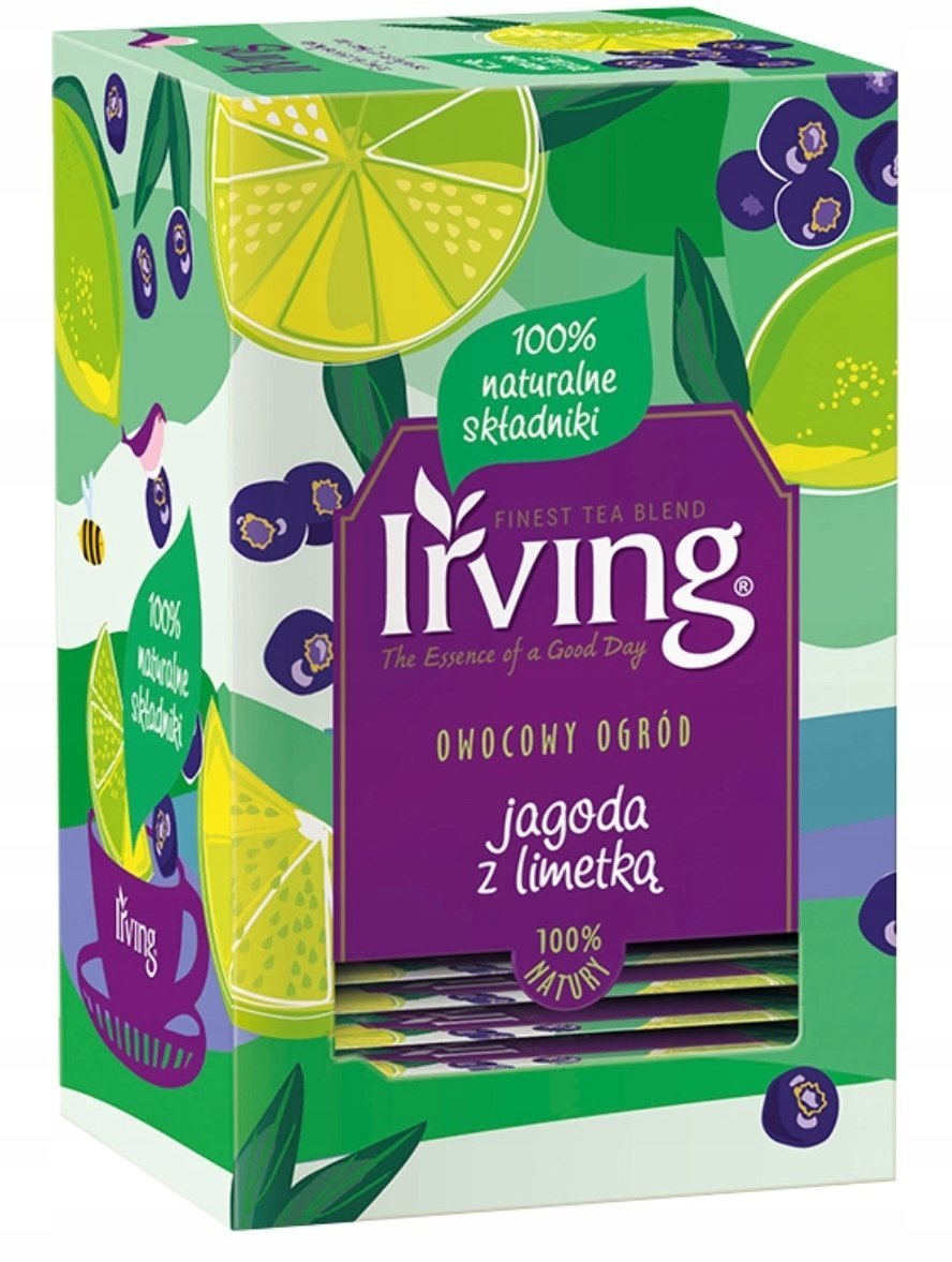 Irving Herbatka Owocowy Ogród - Jagoda i limetka 20 kopert