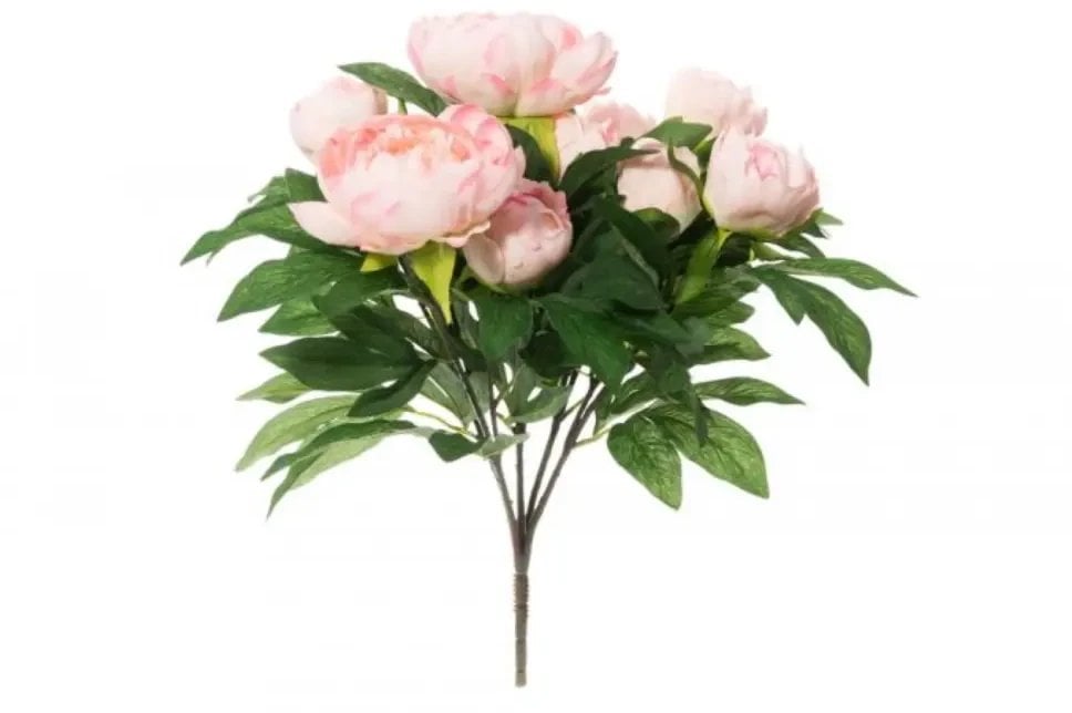 Artificial flower bouquet PEONIES, pink, 46 cm