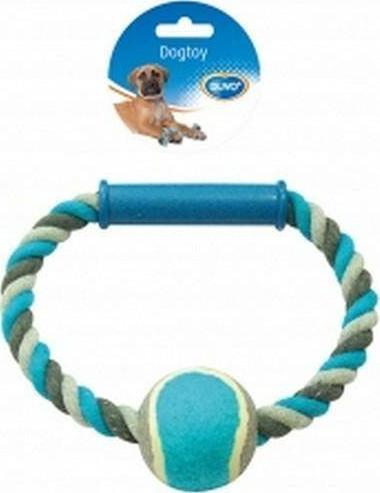 Duvo+ Duvo+ Zabawka Sznur + Uchwyt+ Piłka 18cm