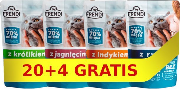 Frendi Frendi kawałki w delikatnym sosie Mix smaków 24x100g