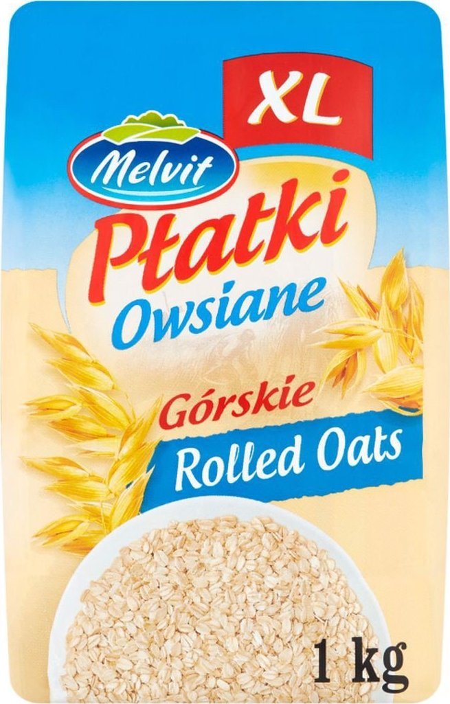 Melvit Melvit Płatki owsiane górskie XL 1 kg