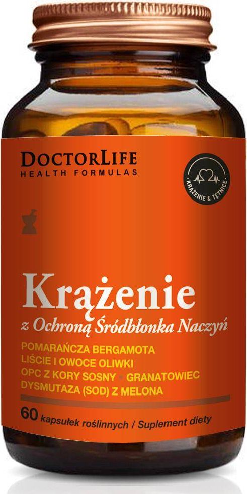 Doctor Life Doctor Life Krążenie z ochroną śródbłonka naczyń suplement diety 60 kapsułek