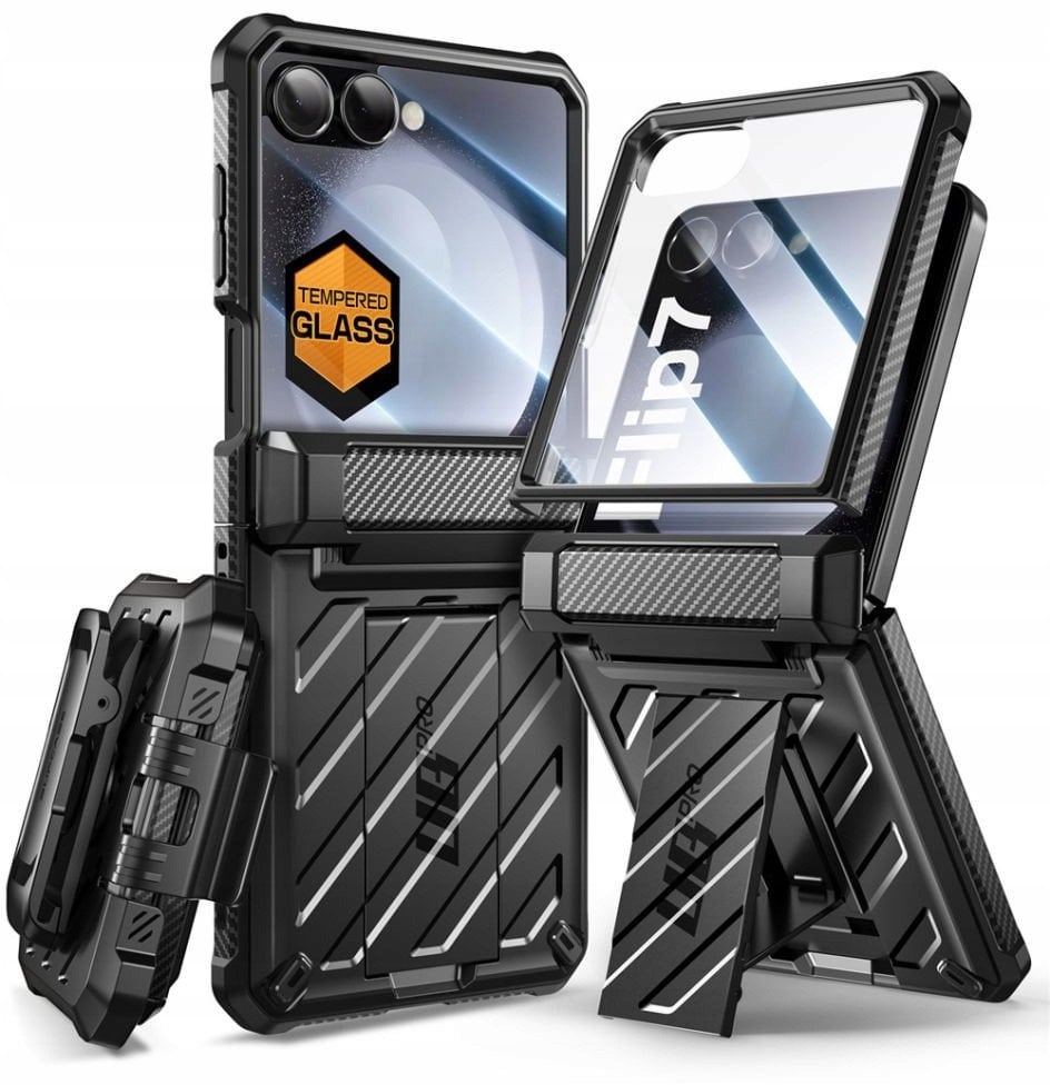 Supcase Etui pancerne Supcase UB Pro BackSP do Galaxy Z Flip7 czarne