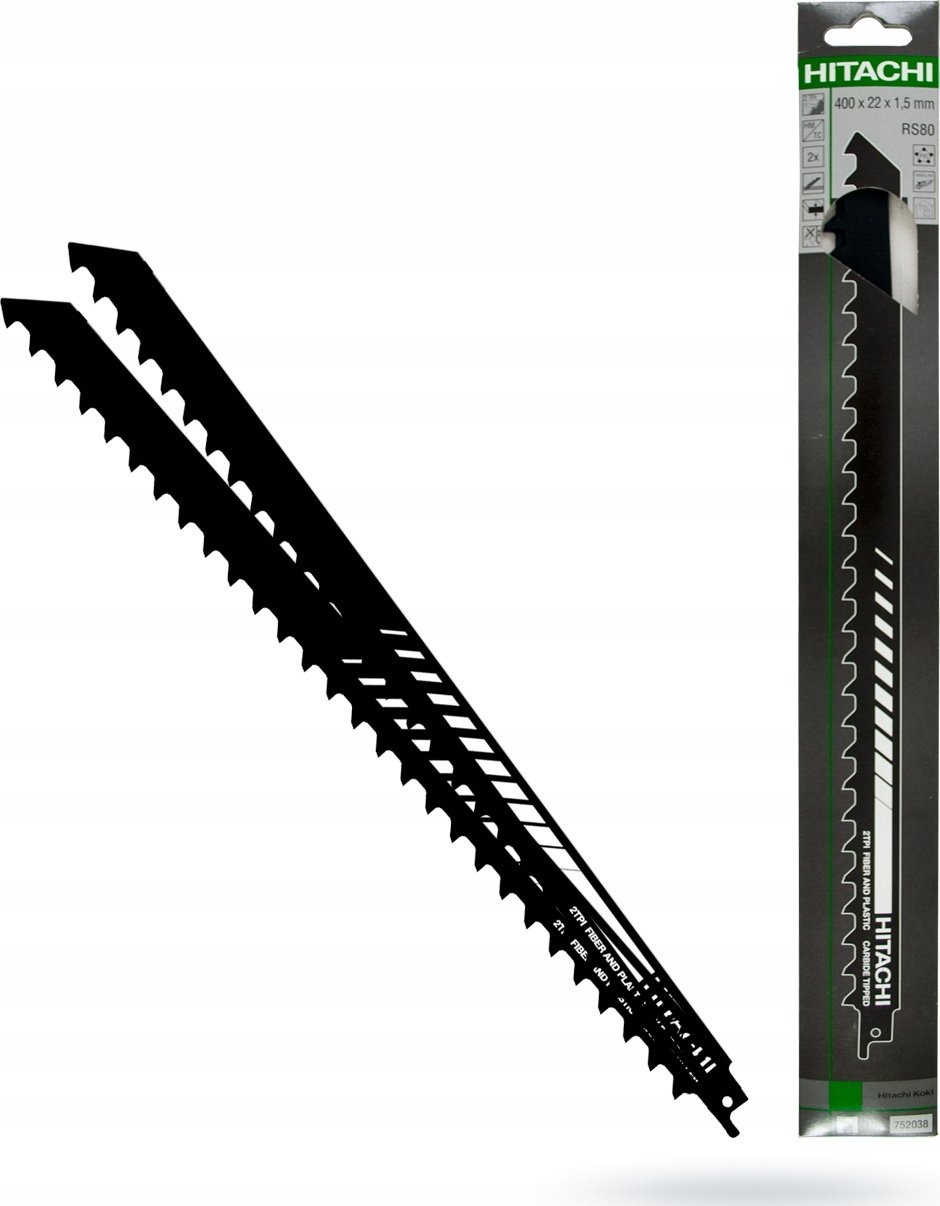 Hitachi Brzeszczot do piły szablastej RS80 2 sztuki