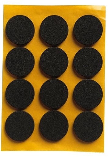 ADHESIVE PADS 2.5MM BLACK D 20MM 12
