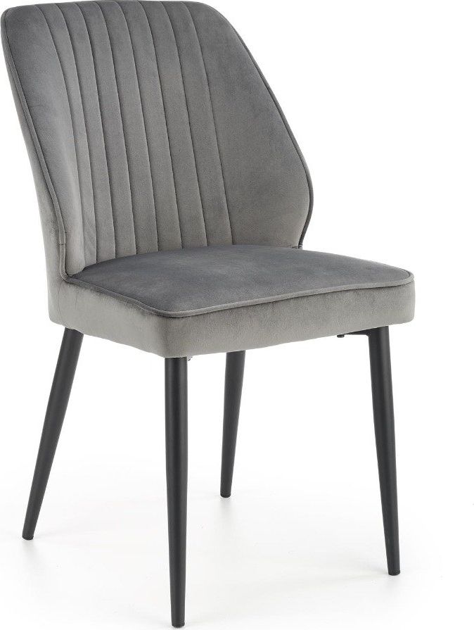 Halmar Krzesło K432 VELVET szare