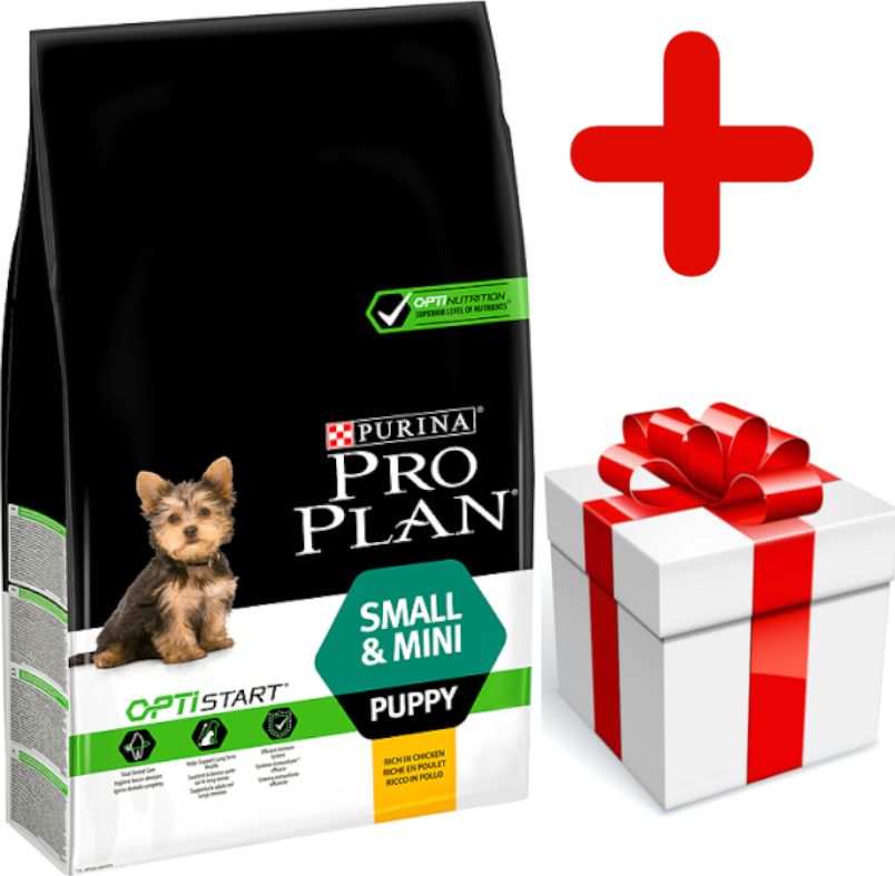 Purina Purina Pro Plan Small & Mini Puppy Optistart, kurczak i ryż 7kg + niespodzianka dla psa GRATIS!