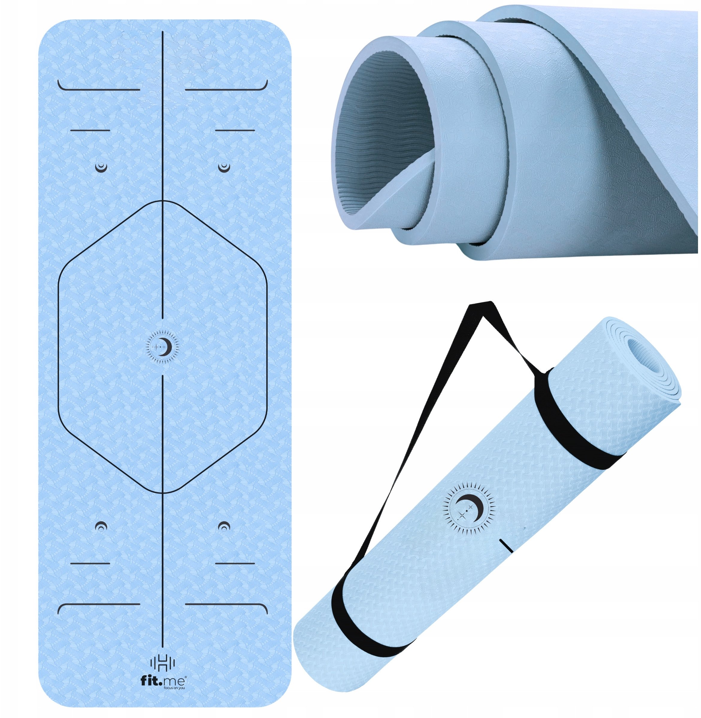 Mata do Jogi i Pilates TPE Antypoślizgowa 183x61 cm