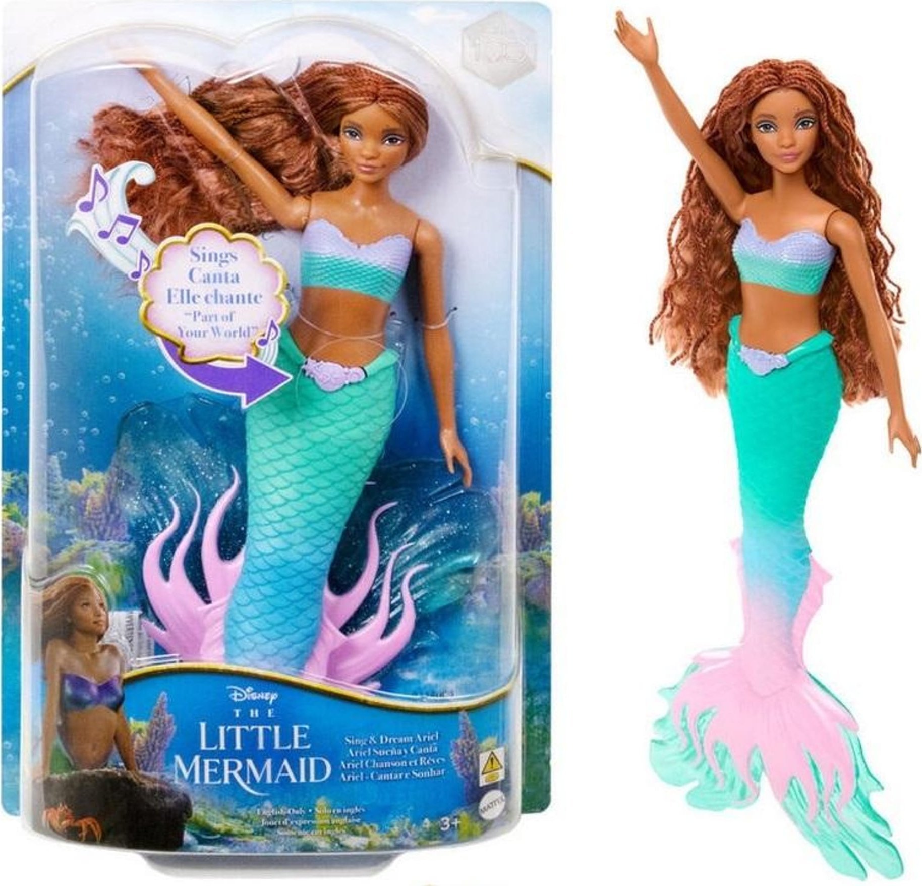 Mattel Disney Mała Syrenka. Lalka Ariel HMX22