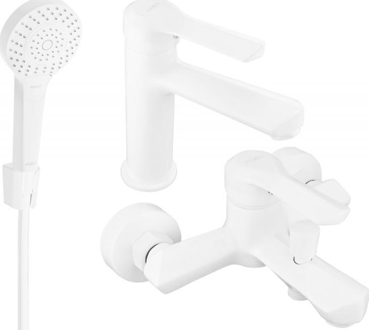 Bateria wannowa Mexen Mexen Sabre R05 zestaw wannowy, biały - 72103R05-20