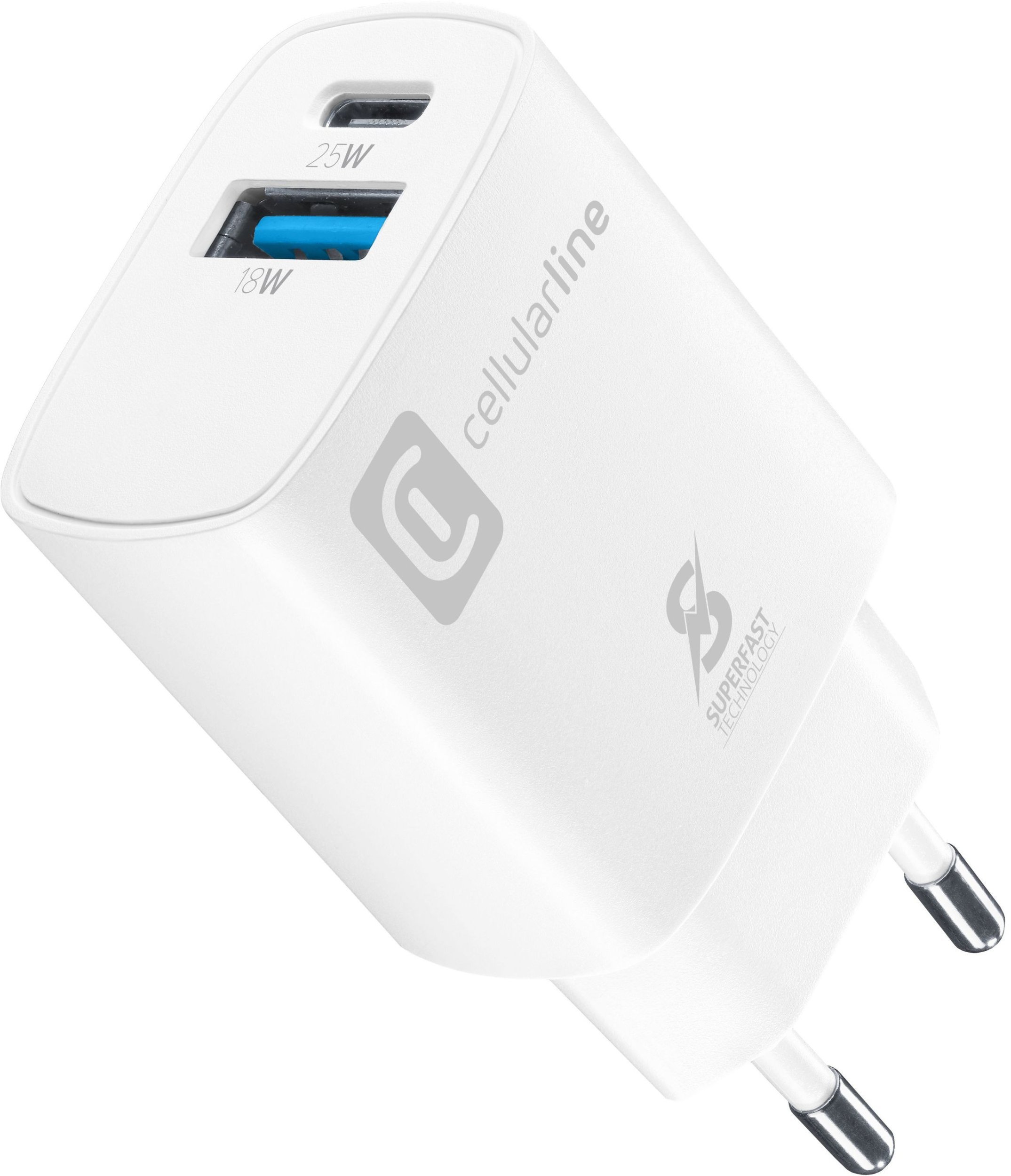 Cellularline Dual Port Travel Charger Samsung PD 25W White