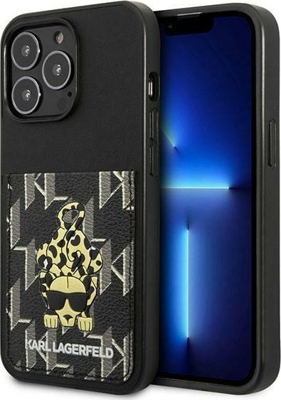 Karl Lagerfeld KLHCP13LCANCNK iPhone 13 Pro / 13 6,1" hardcase czarny/black Karlimals Cardslot