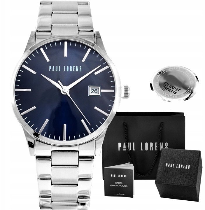 Zegarek męski Paul Lorens PABLO-6C1i Z GRAWEREM