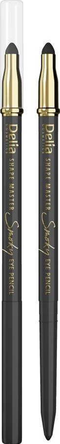 Delia Delia Cosmetics Shape Master Kredka do oczu z gąbką Smoky Eye szara 1szt