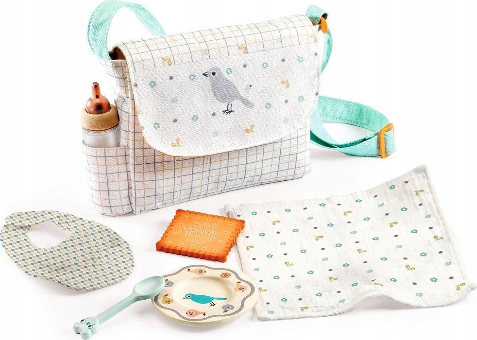 Djeco Lalki Zabawka zestaw do karmienia niemowląt