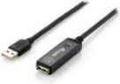 Kabel USB Equip USB-A - USB-A 5 m Czarny (133336)