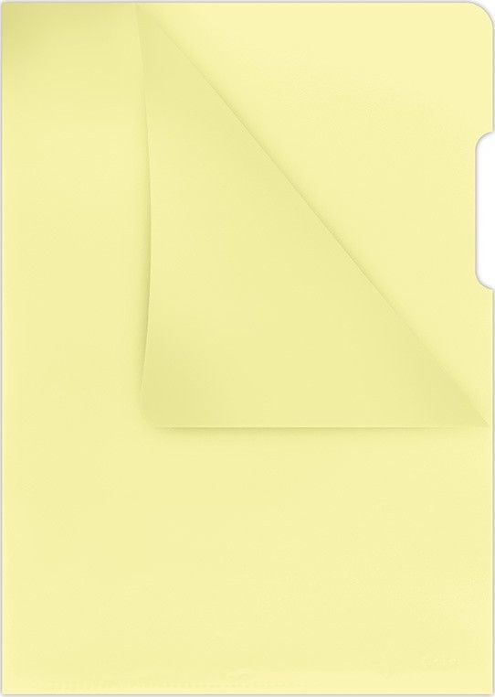 Donau Obwoluta DONAU typ L, PP, A4, krystal, 180mikr., żółta