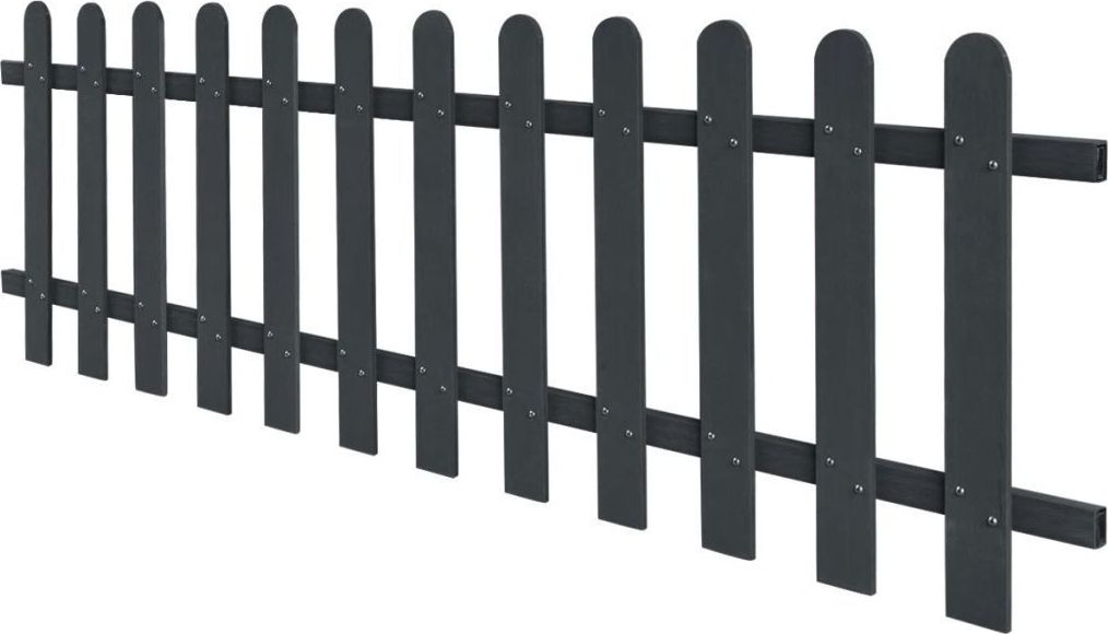 vidaXL Płot sztachetowy, WPC, 200x60 cm