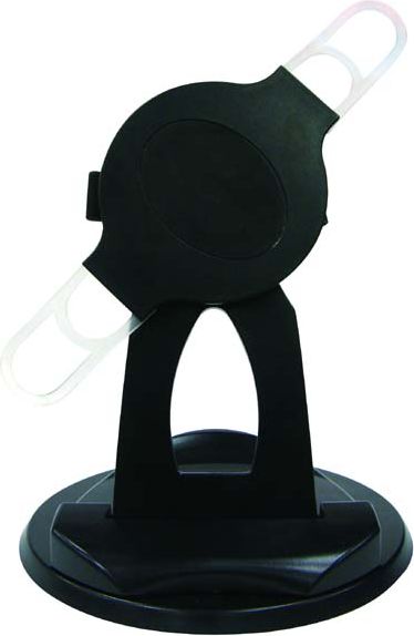 Stojak pod tablet, obrotowy, czarny