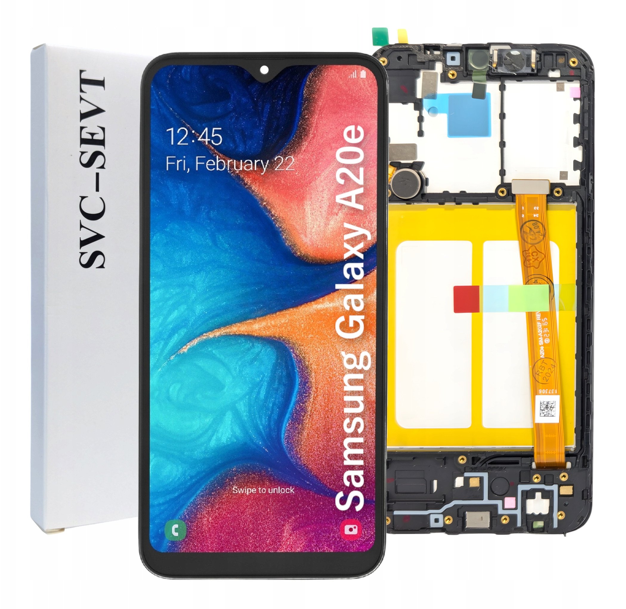 ORYGINAŁ WYŚWIETLACZ EKRAN LCD DO SAMSUNG GALAXY A20E RAMKA SM-A202F