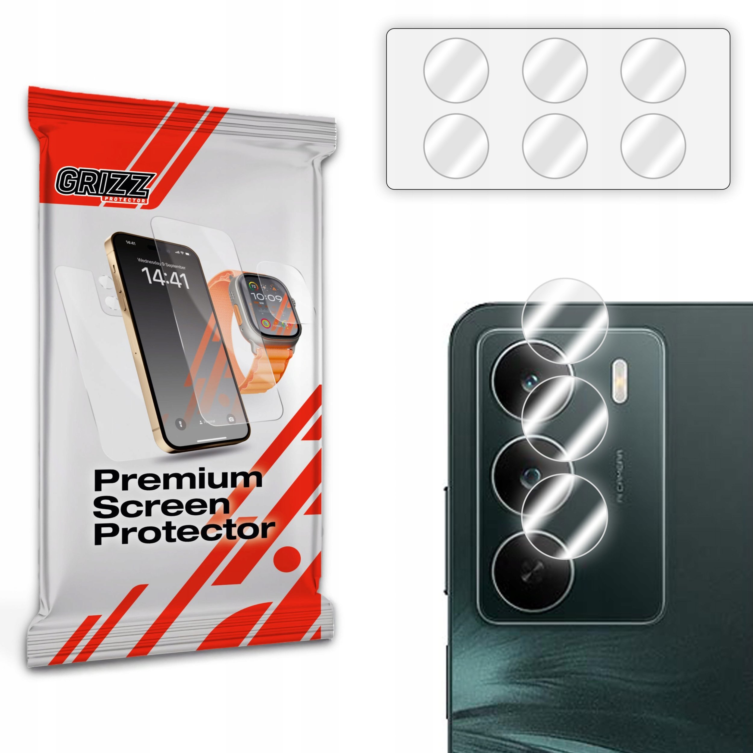 Szkło na aparat GrizzGlass HybridGlass Camera do Realme C71