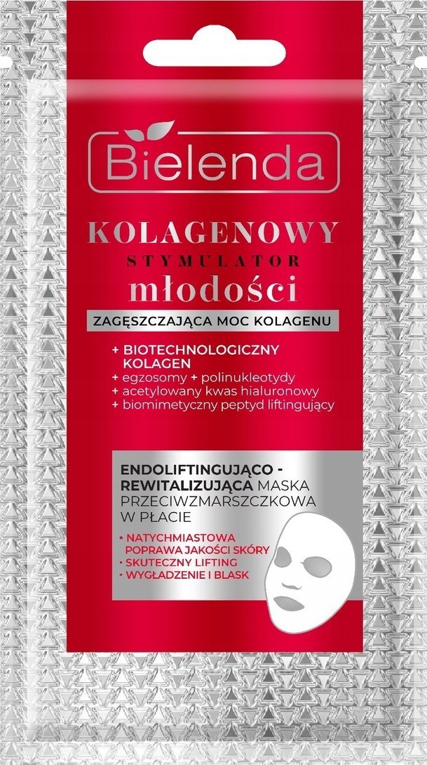 Bielenda BIELENDA Kolagenowy Stymulator Młodości Endoliftingująco-rewitalizująca maska w przeciwzmarszczkowa w płacie