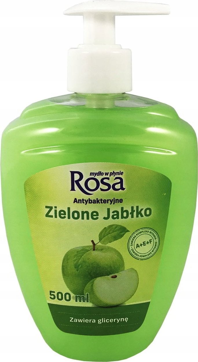 ROSA ROSA - Mydło antybakteryjne z pompką, 500 ml - Zielone jabłko