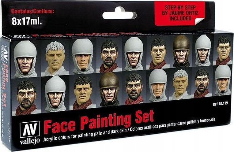 Vallejo Vallejo: 70.119 - Model Color - Figure - Face Painting (8 x 18 ml)