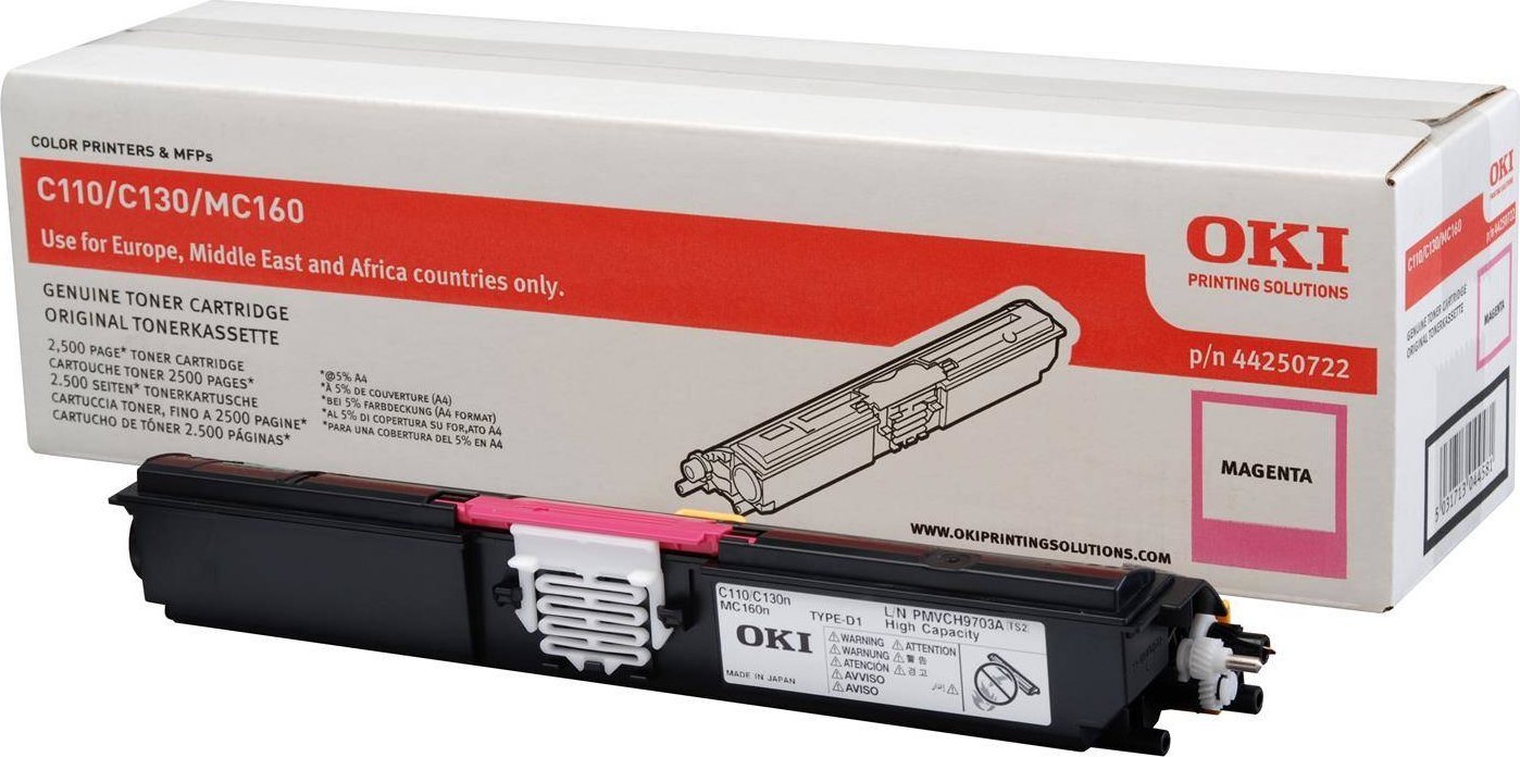 Toner OKI 44250722 Magenta Oryginał (44250722)