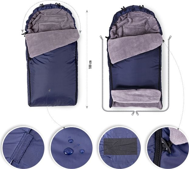 BabyMatex BabyMatex Mars Wodoodporny śpiworek dowózka - 06