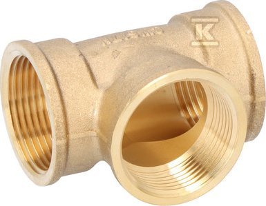 Ferro Trójnik mosiężny 5/4" żółty