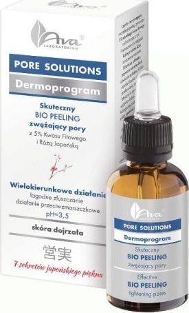 Ava Bio peeling zwężający pory - łagodne złuszczanie z różą japońską i kwasem fitowym (5%)