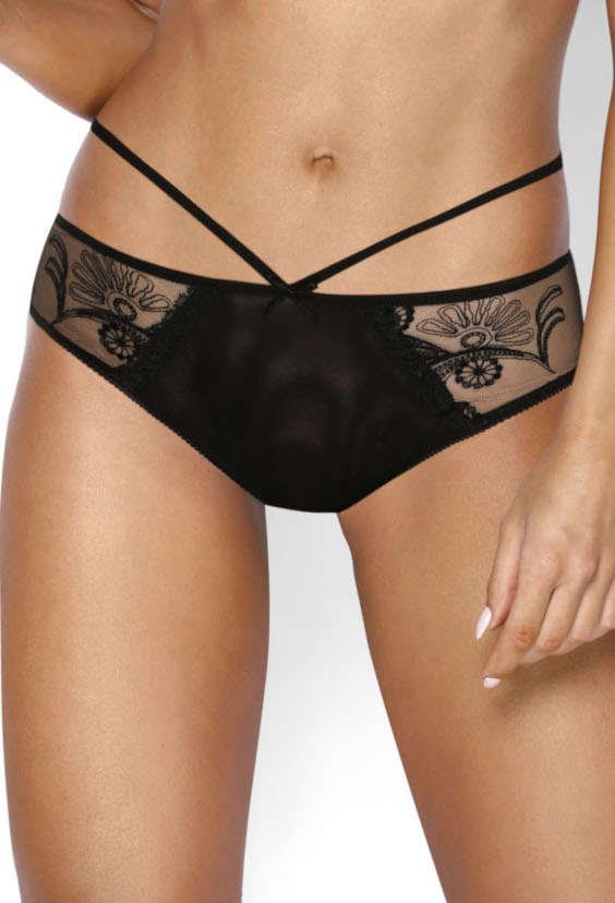 MAT Lingerie Figi czarno-beżowy Tosca F-3130/5 44