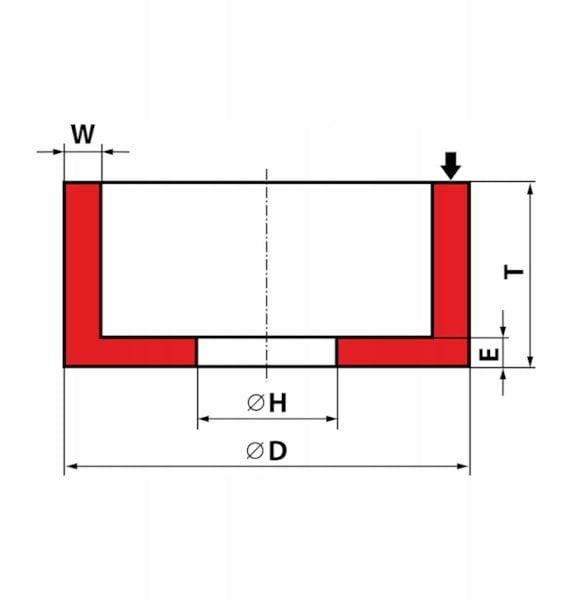 ANDRE ŚCIERNICA GARNKOWA 150mm x 80mm x 32mm 99A46K7VE01-35 BIAŁA "TYP 6"