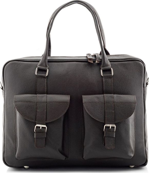 Belveder Skórzana torba na laptopa 15,6 brązowa BVL92