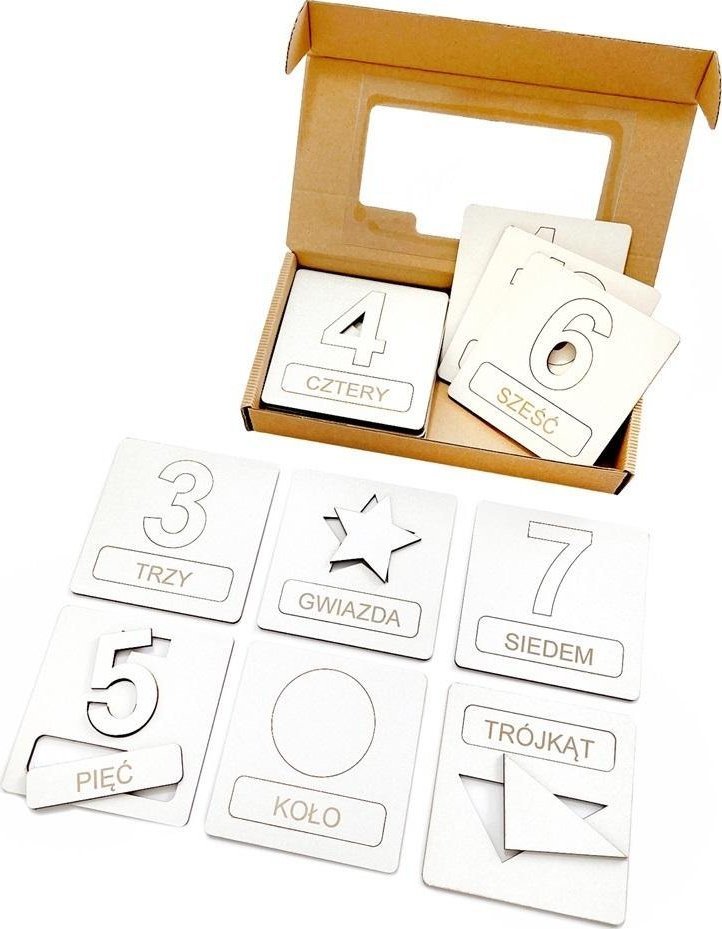 Układanka tematyczna - liczby i kształty
