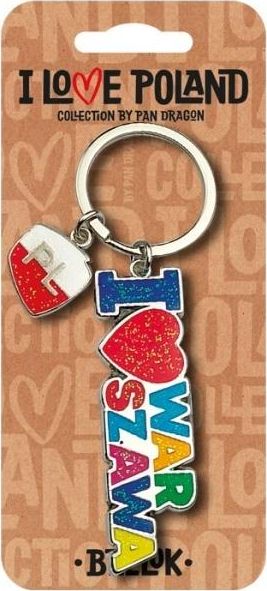 Breloczek Pan Dragon Brelok I love Poland Warszawa ILP-BRE-B-WAR-06