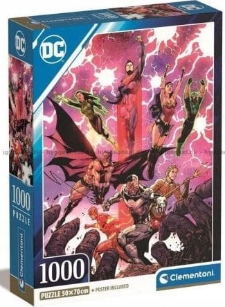 Clementoni Puzzle 1000 elementów Compact DC Comics Liga Sprawiedliwych (Justice League)
