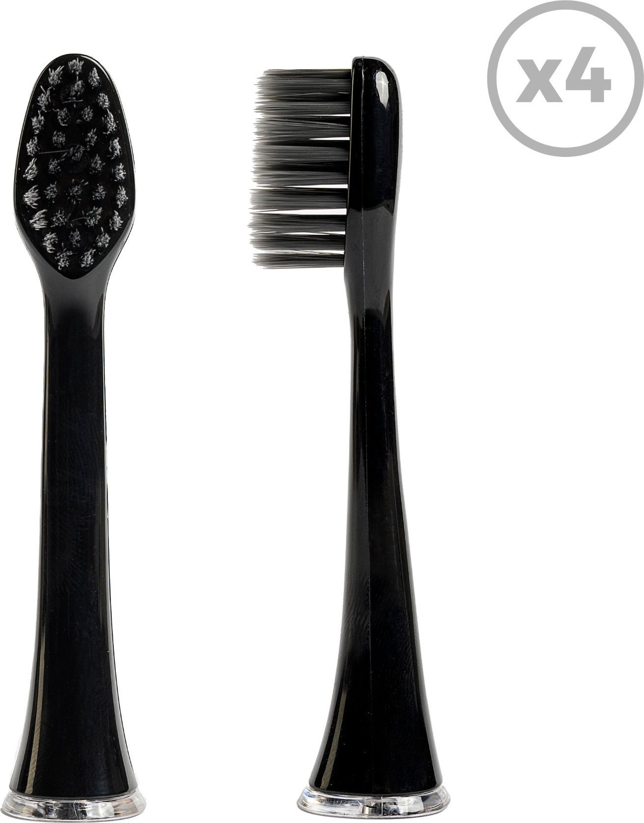 Końcówka Smiley Końcówki do szczoteczki sonicznej Smiley Pro White Węglowe Carbon Clean 4 szt.