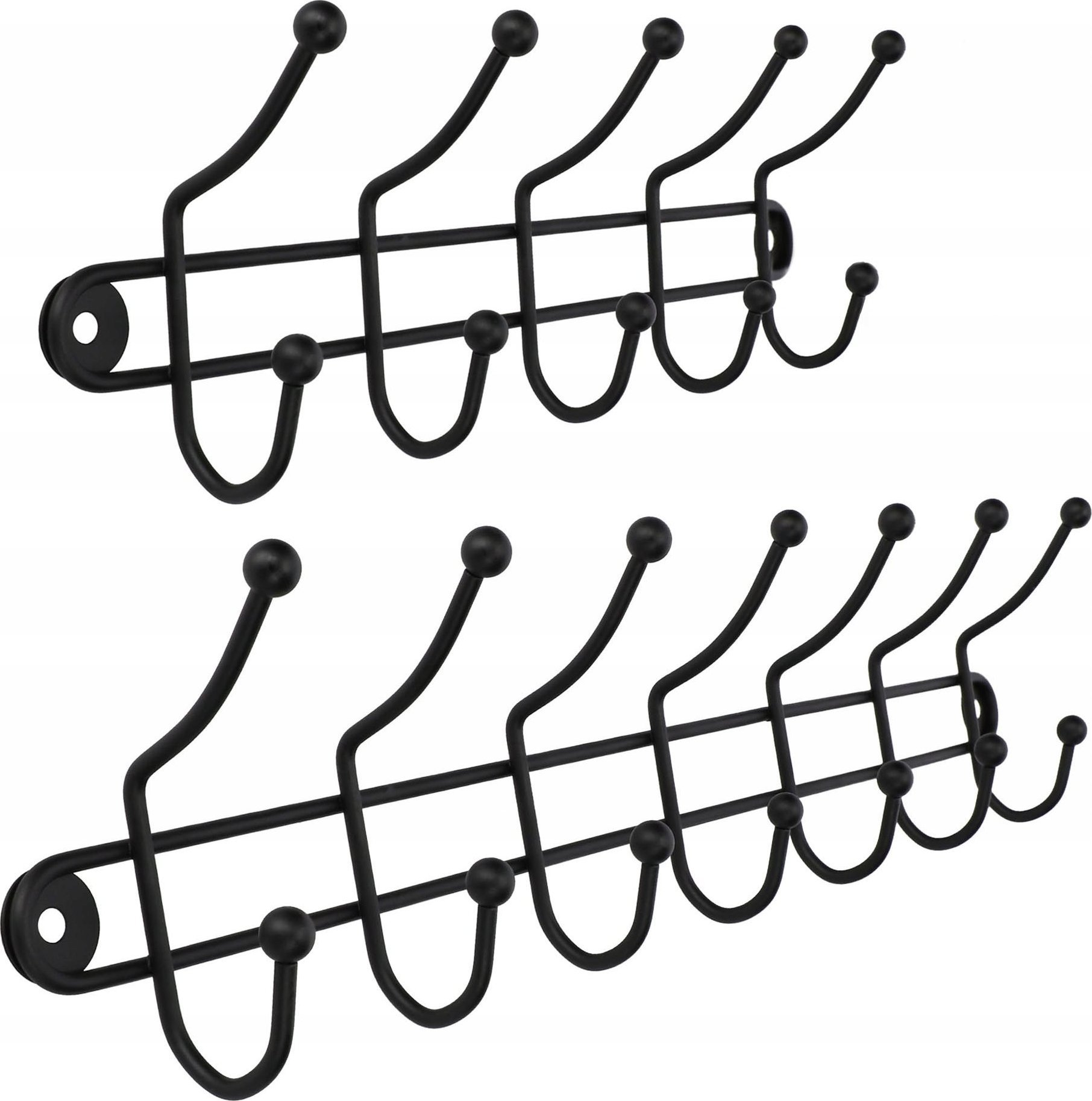 Kadax KADAX Wieszak Ścienny Na Ubrania Uchwyt 5+7 Haków